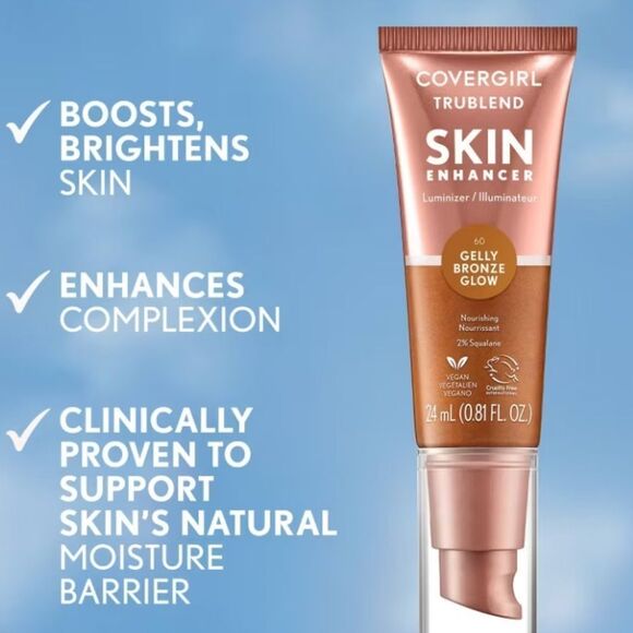 🦋 5/$25 COVERGIRL TruBlend Skin Enhancer Luminizer 60 GELLY BRONZE GLOW - Picture 4 of 8